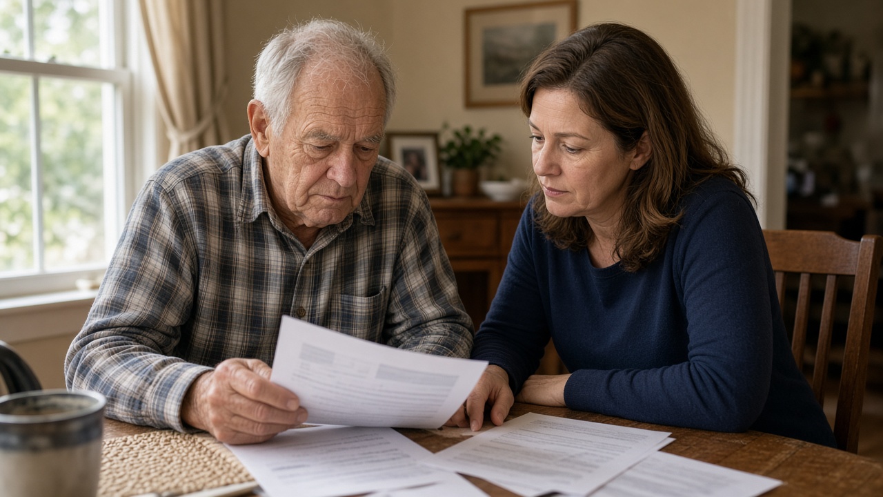 Family reviewing a Medicare statement together